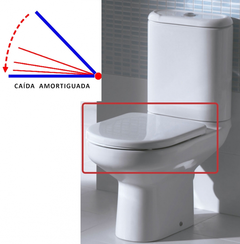 GALA G5161101 NOBLE Tapa WC Caída Amortiguada Blanco — Bañoidea